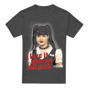 NCIS Unisex Adult Geek Talk T-Shirt / Charcoal